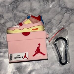 Pink Silicone Jordan AirPod case for AirPod 1/2